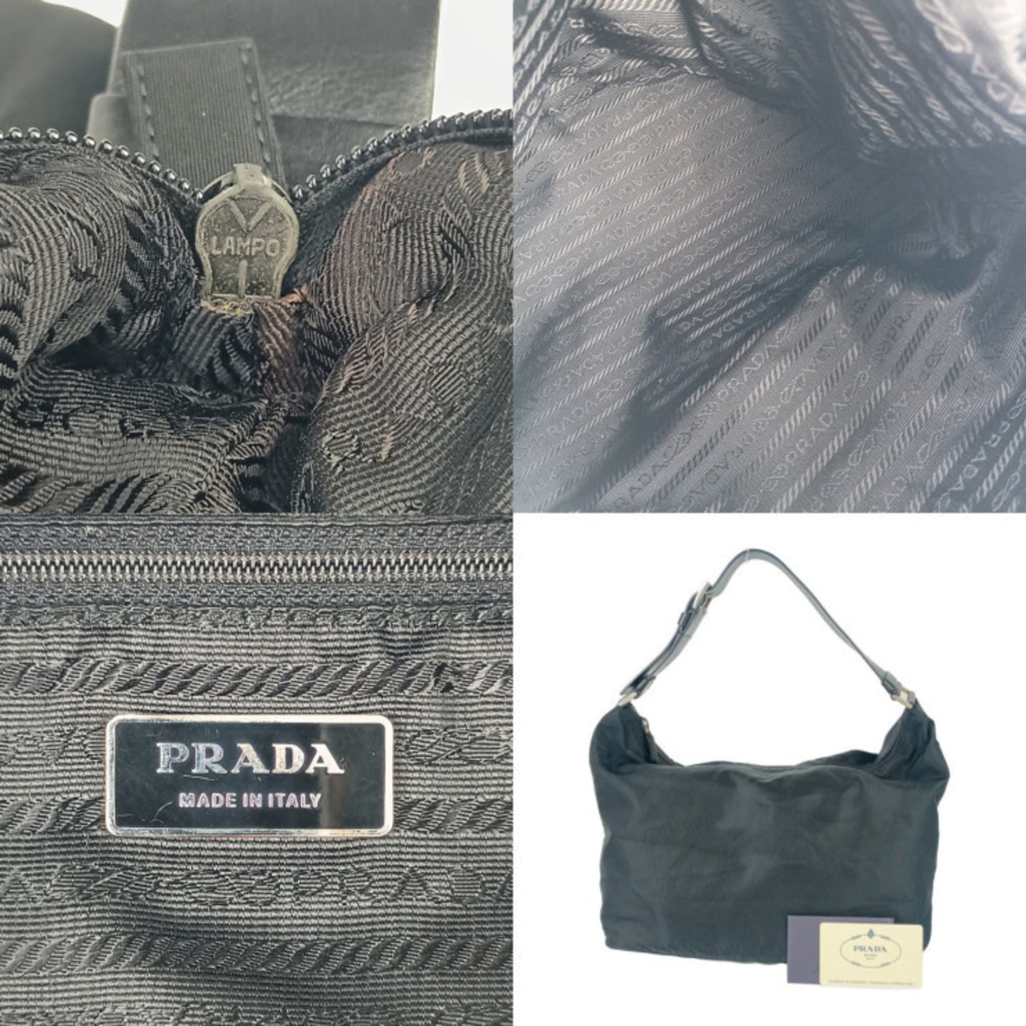 Prada Nylon Black Handbags