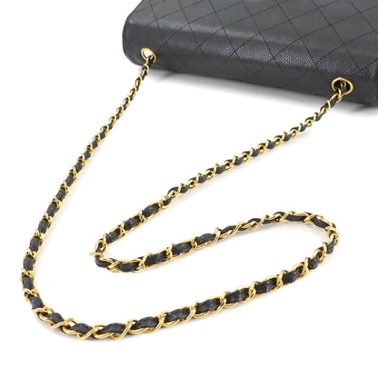 Chanel Calfskin Black Shoulder Bags