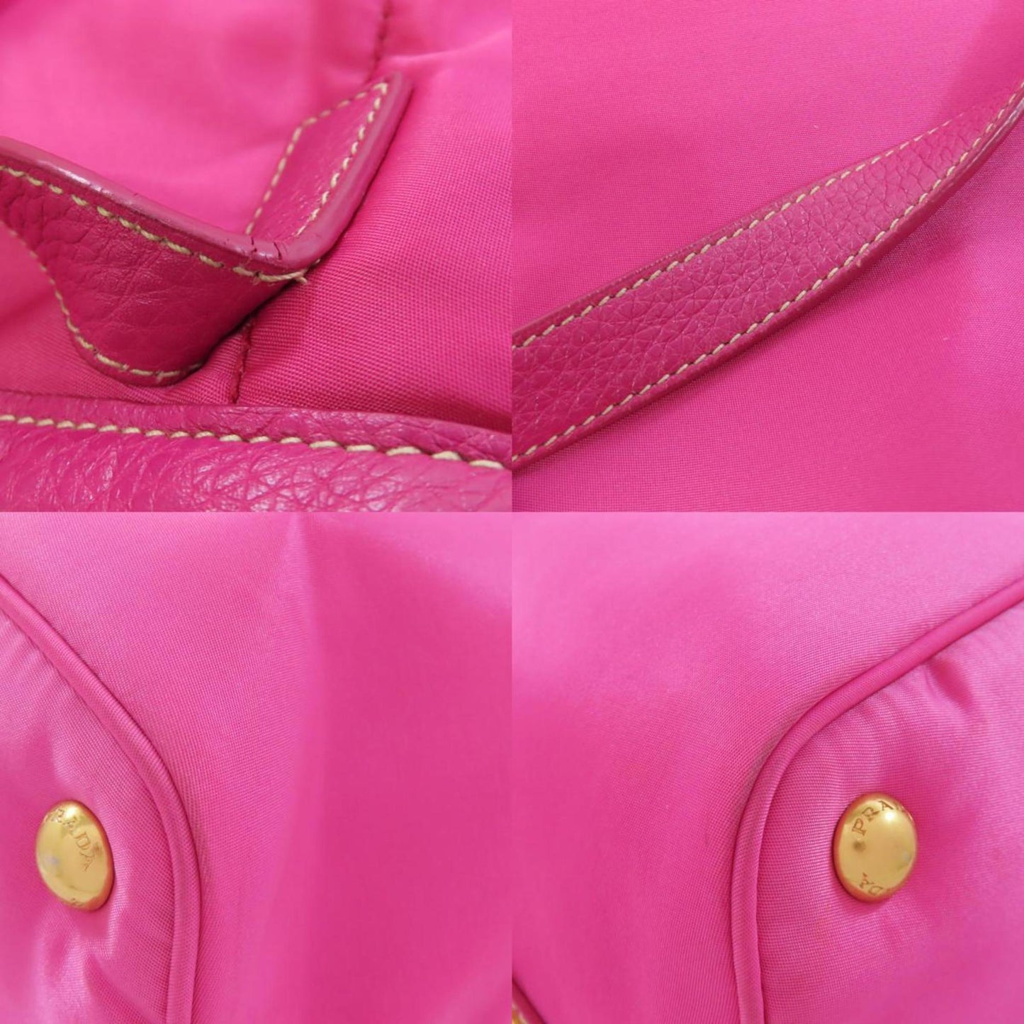 Prada Nylon Pink Tote Bags