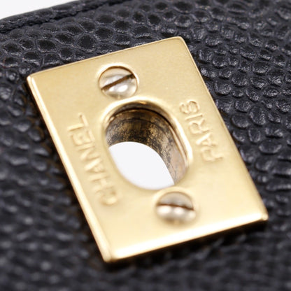 Chanel Calfskin Black Handbags