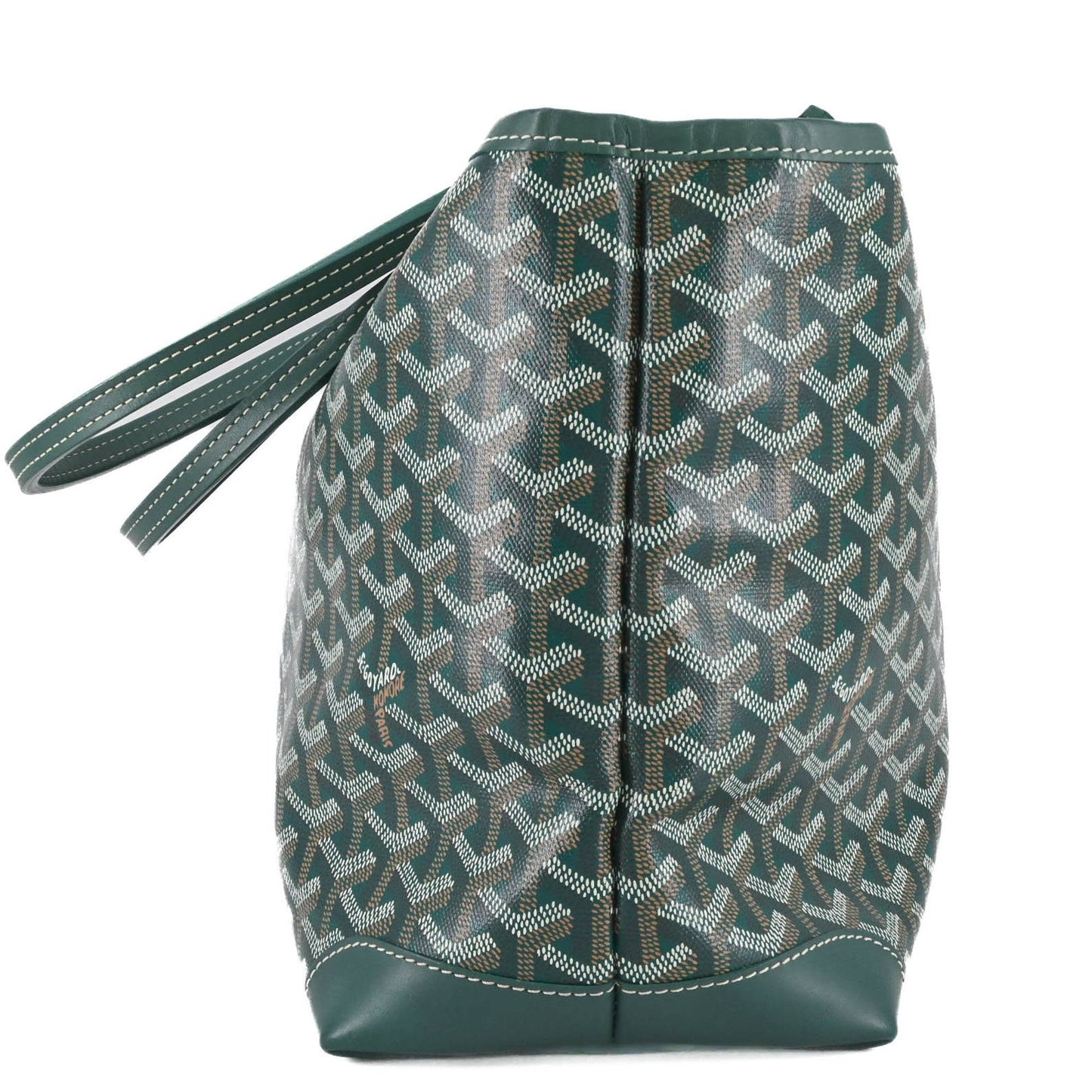 Goyard Coated Canvas Green Tote Bags