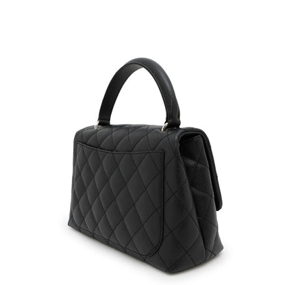Chanel Calfskin Black Handbags