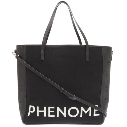 Mcm Canvas Black Tote Bags
