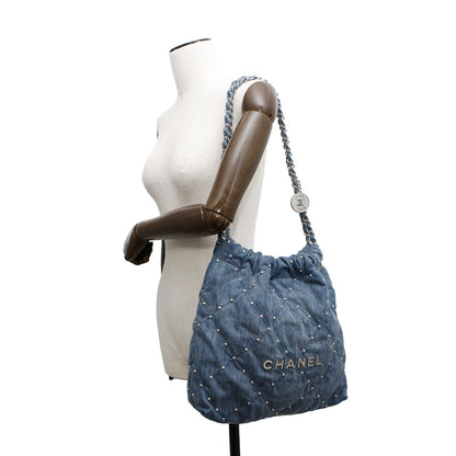 Chanel Denim Blue Shoulder Bags