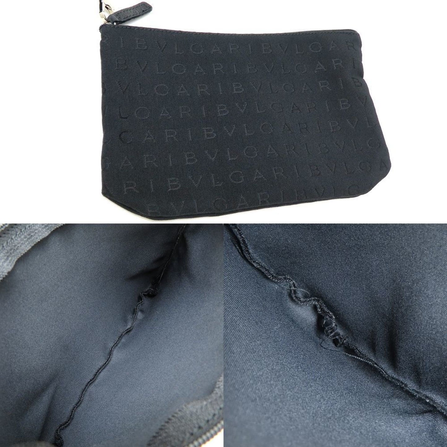 Bvlgari Canvas Black Tote Bags