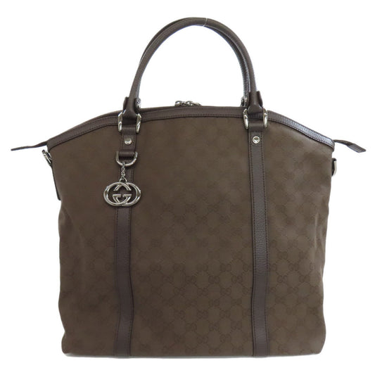Gucci Canvas Brown Tote Bags