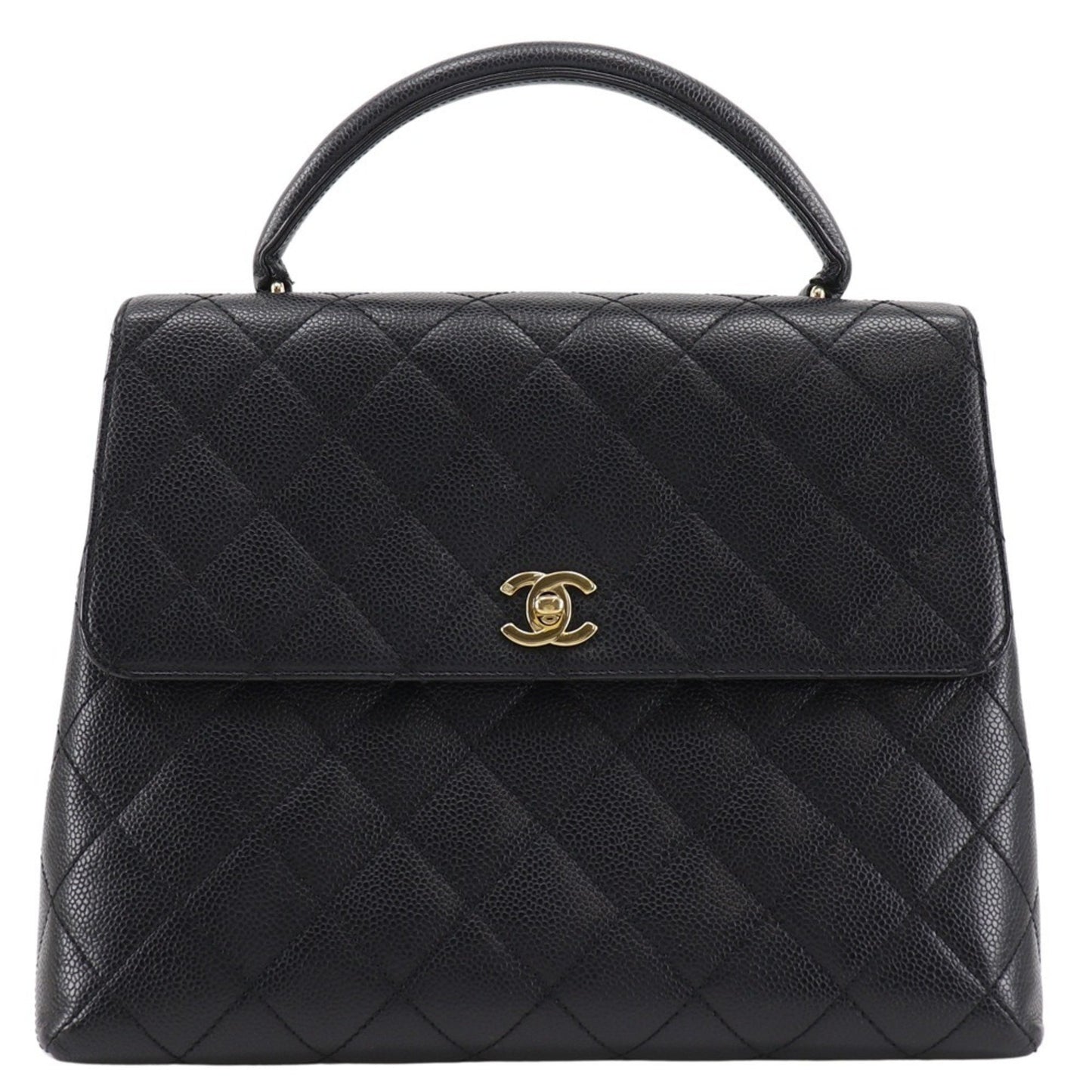Chanel Calfskin Black Handbags