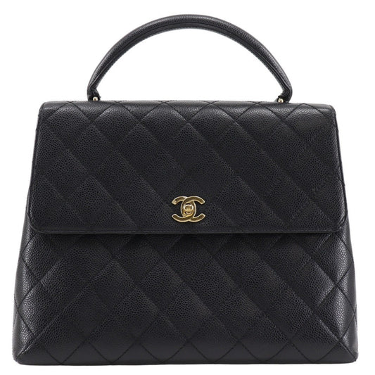 Chanel Calfskin Black Handbags