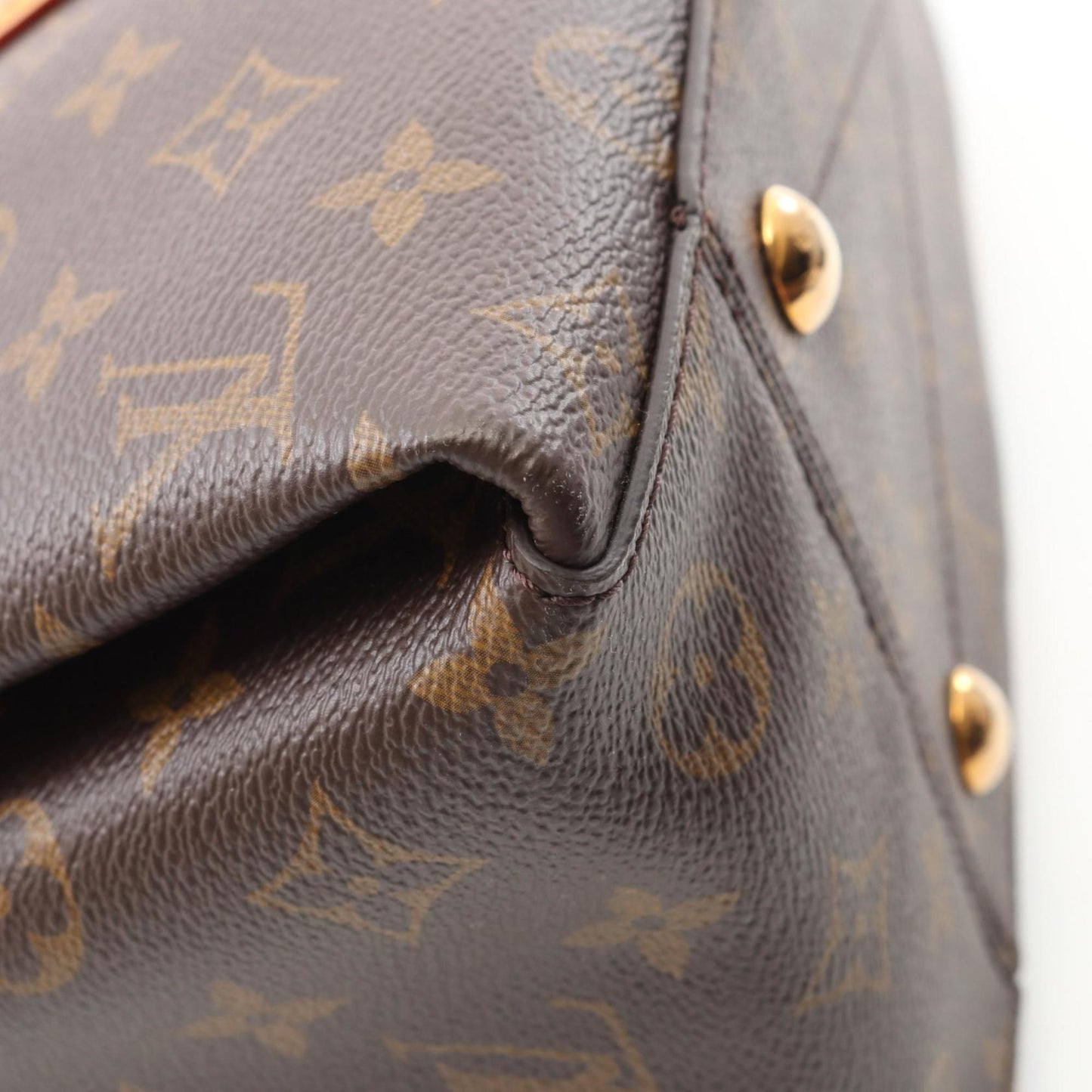 Louis Vuitton Coated Canvas Brown Handbags
