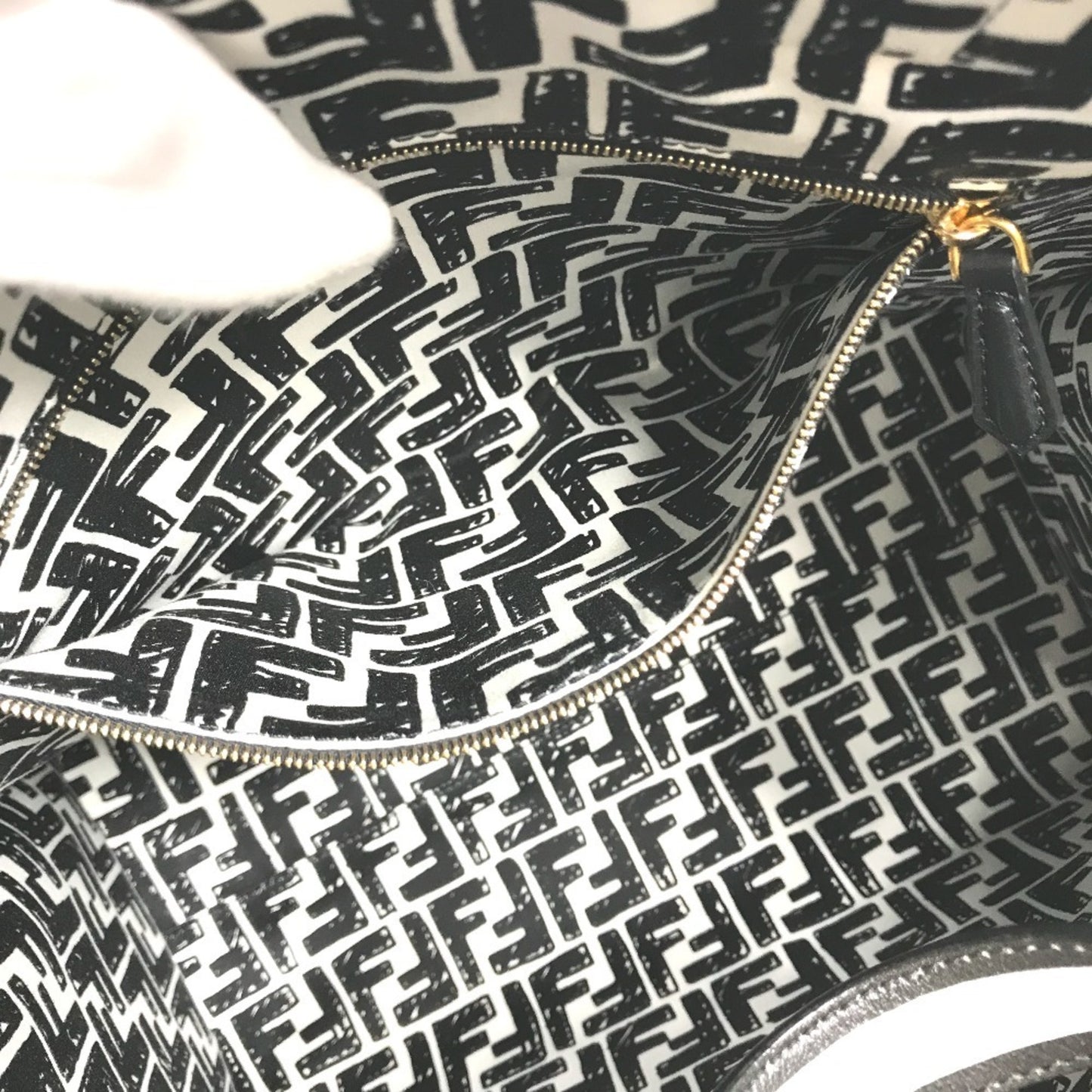Fendi Coated Canvas Black Handbags