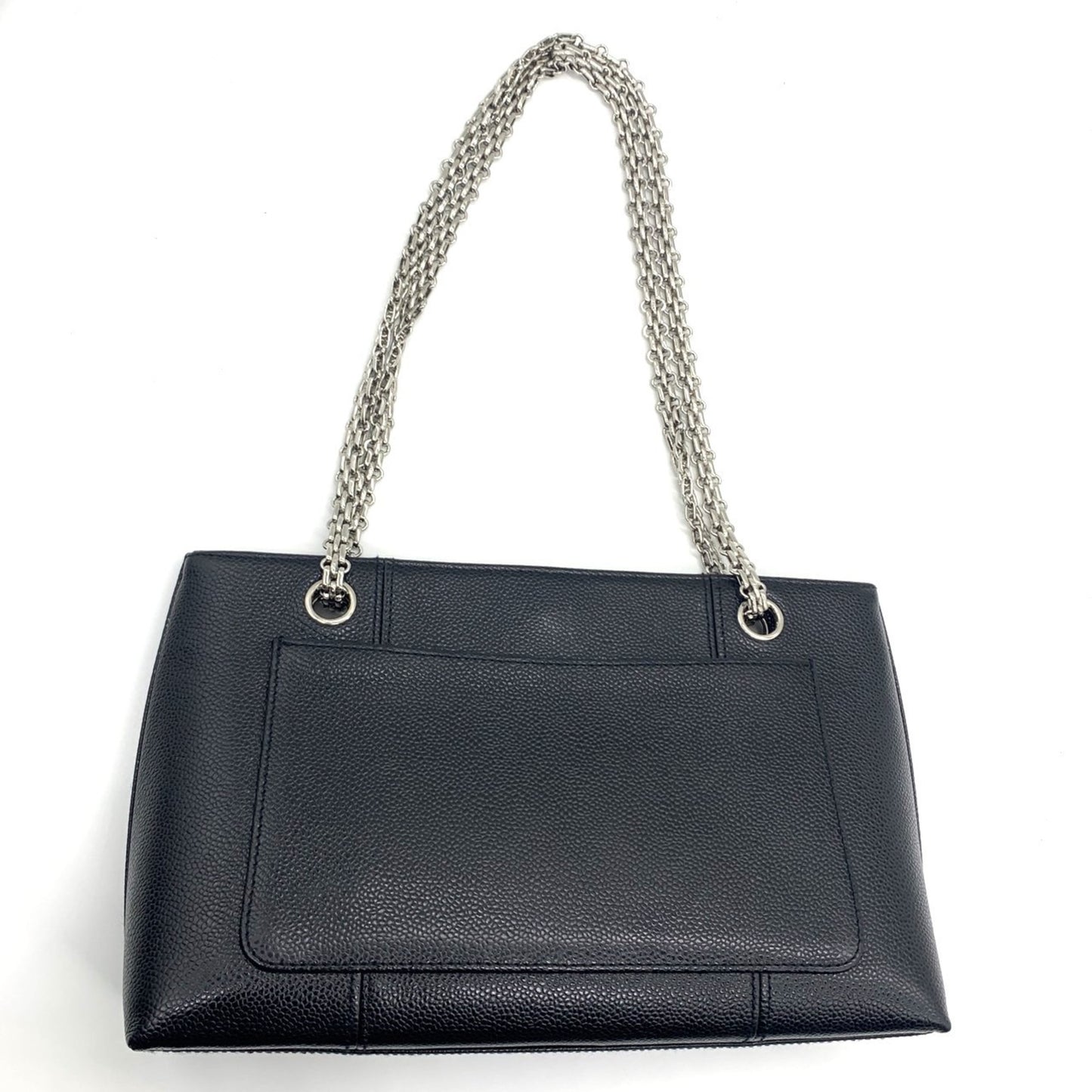 Chanel Calfskin Black Shoulder Bags