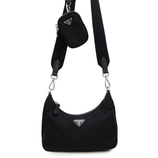 Prada Nylon Black Shoulder Bags