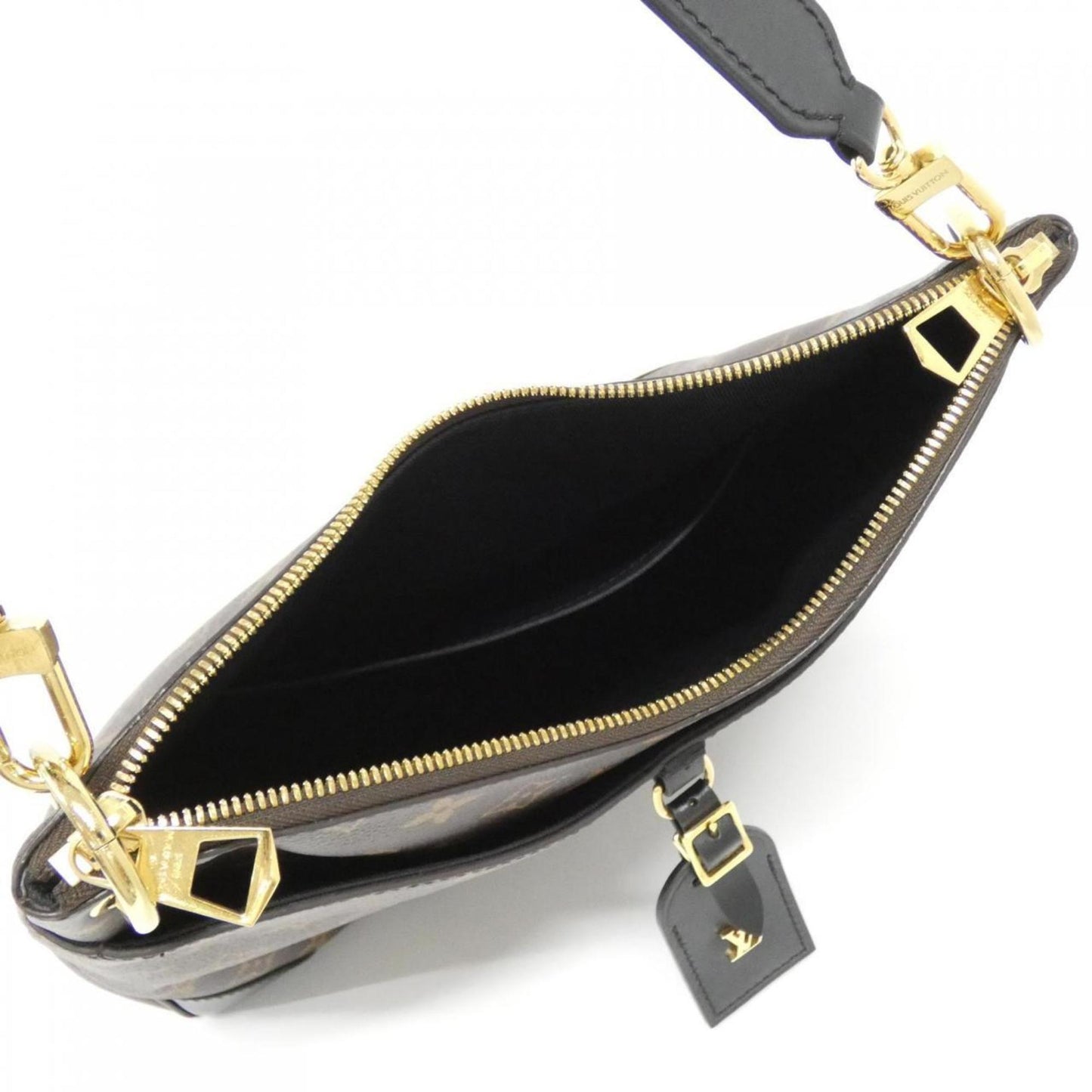 Louis Vuitton Coated Canvas Black Shoulder Bags