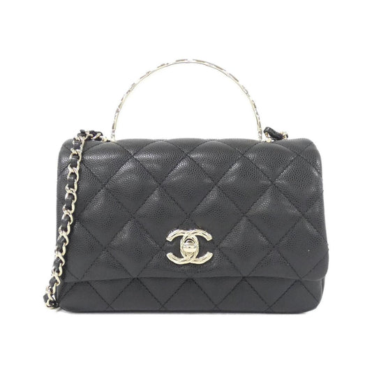 Chanel Calfskin Black Handbags
