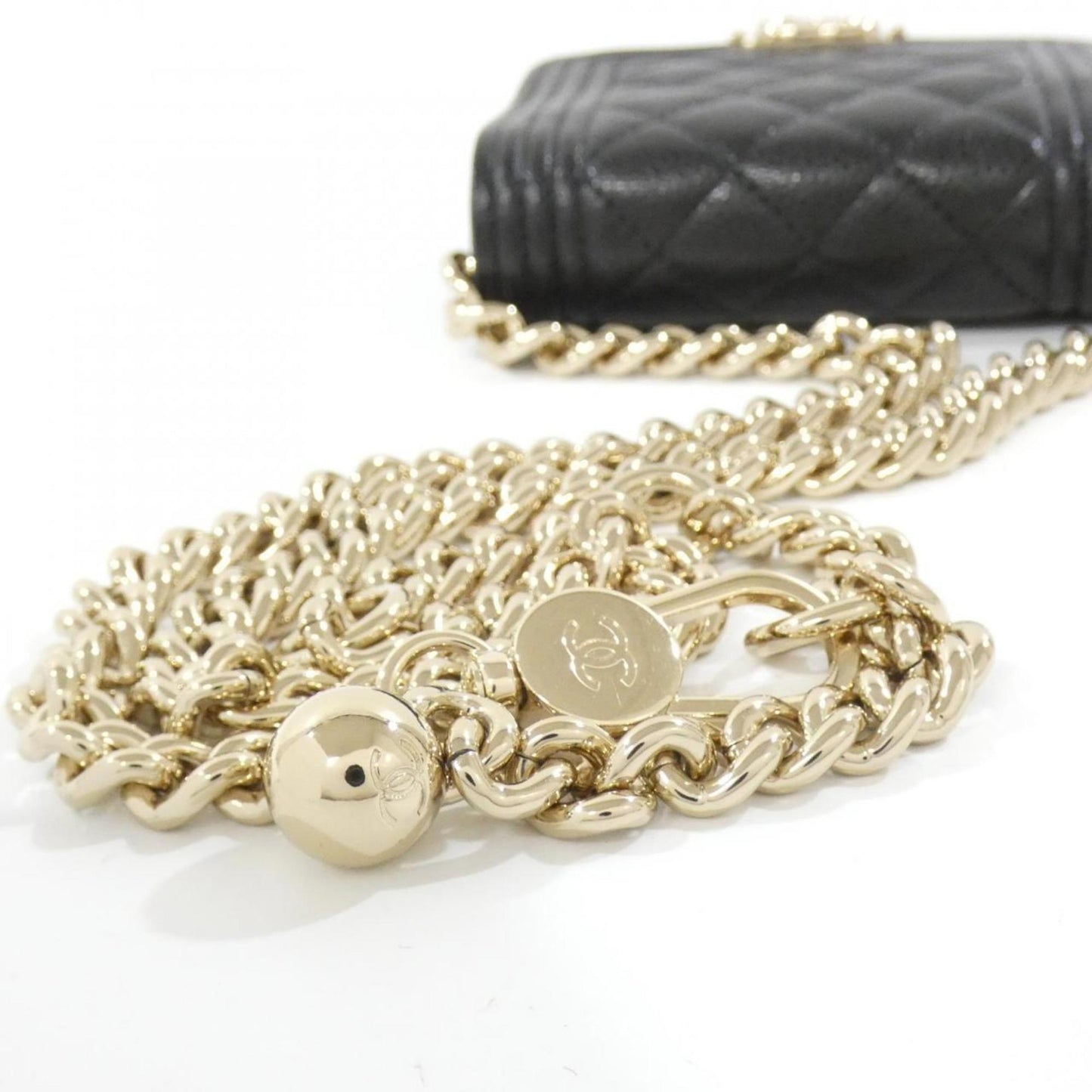 Chanel Calfskin Black Crossbody Bags