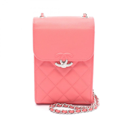 Chanel Calfskin Red Shoulder Bags