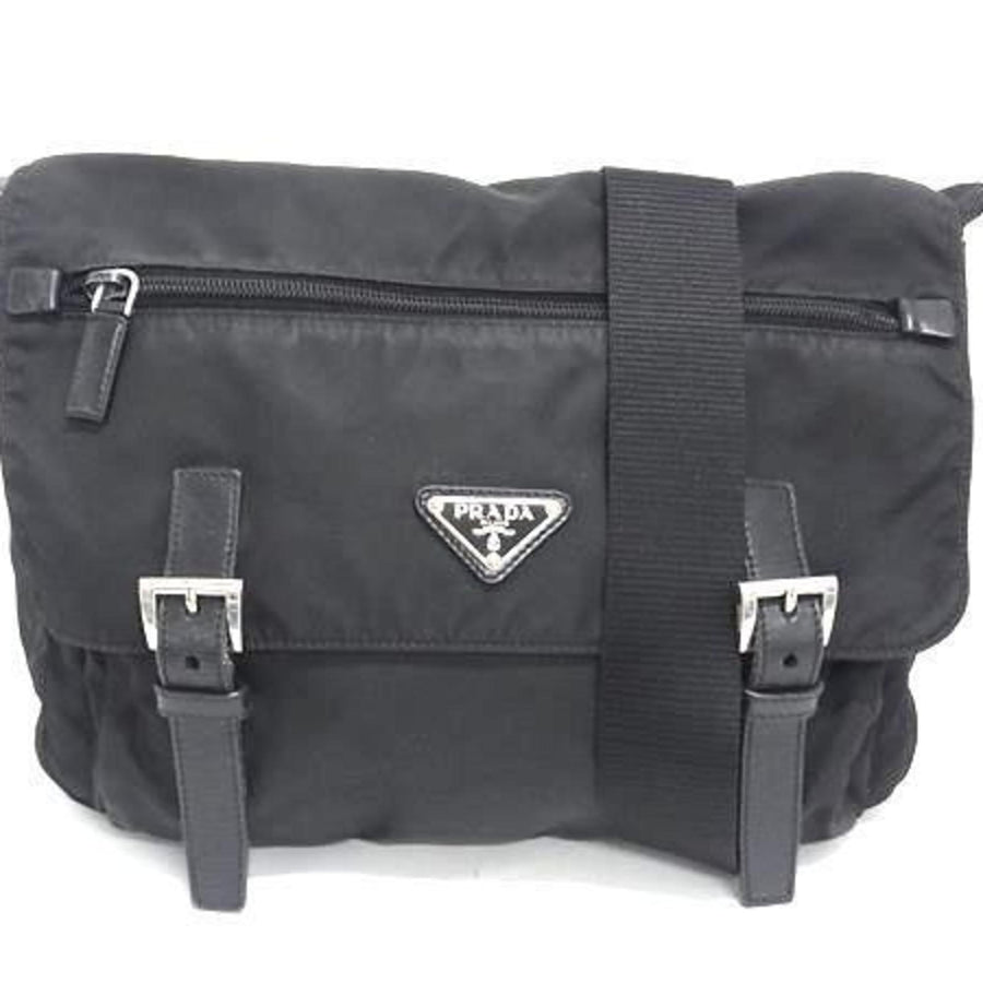 Prada Nylon Black Shoulder Bags