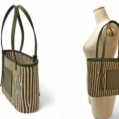 Loewe Others Green Tote Bags