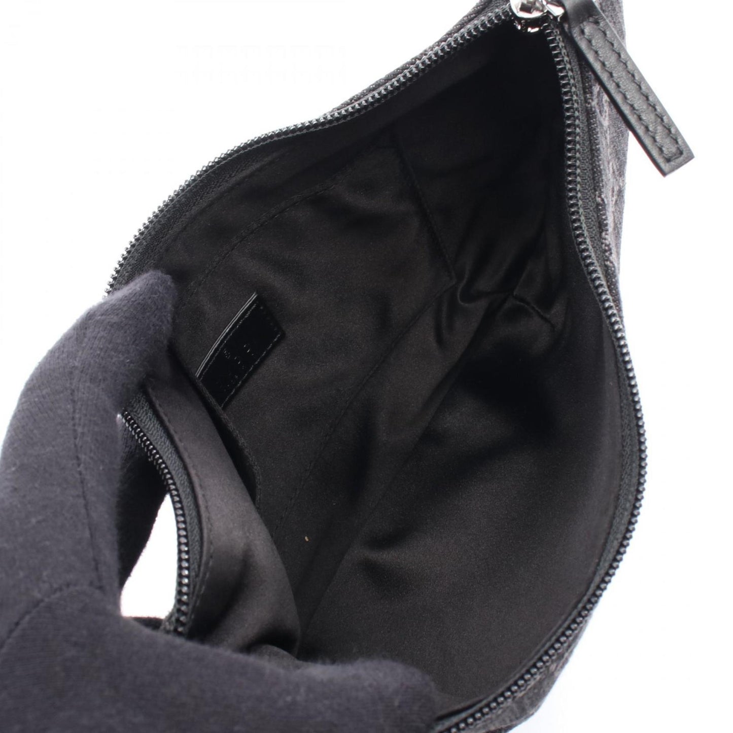 Gucci Denim Black Shoulder Bags