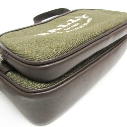 Bally Canvas Brown Shoulder Bags