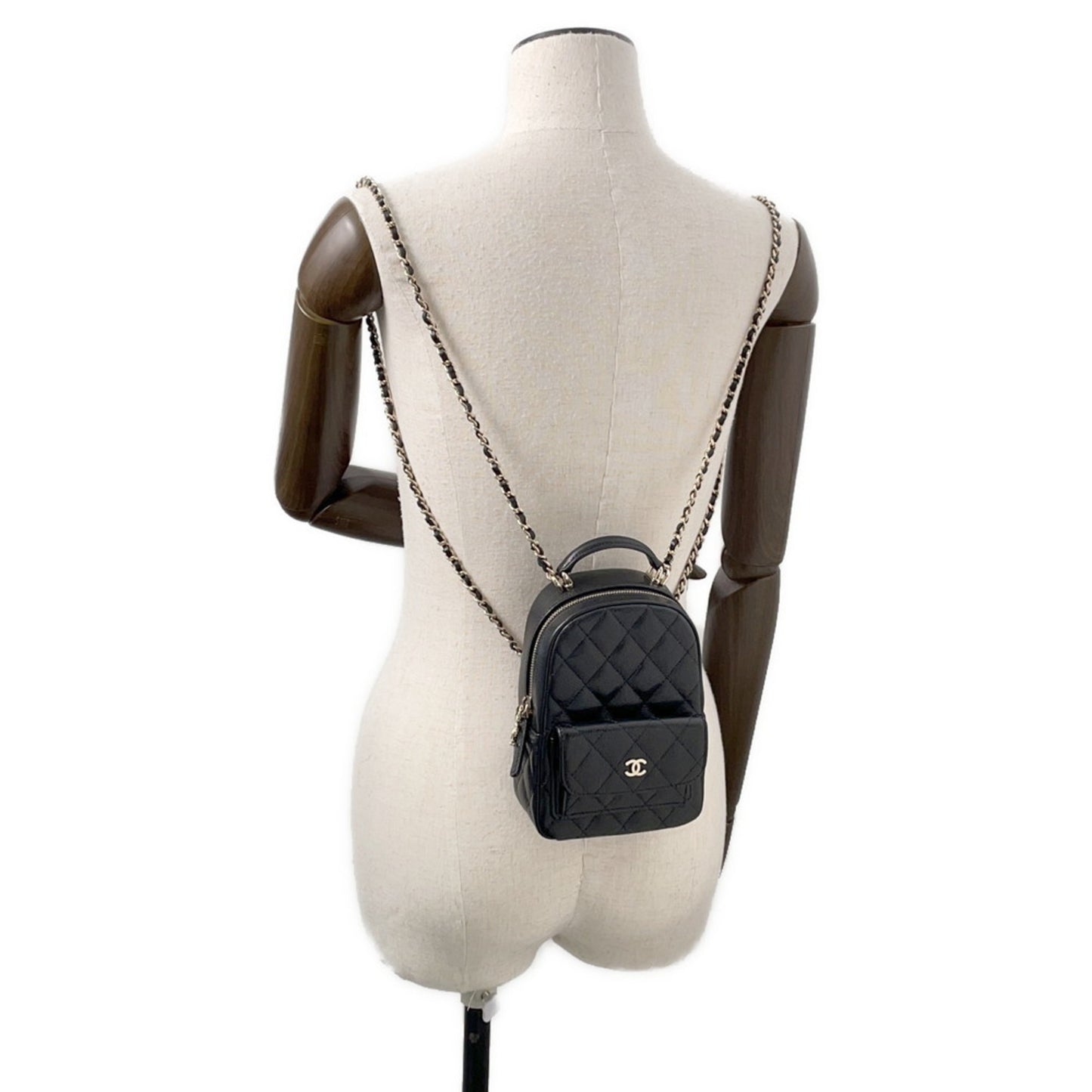 Chanel Calfskin Black Backpacks