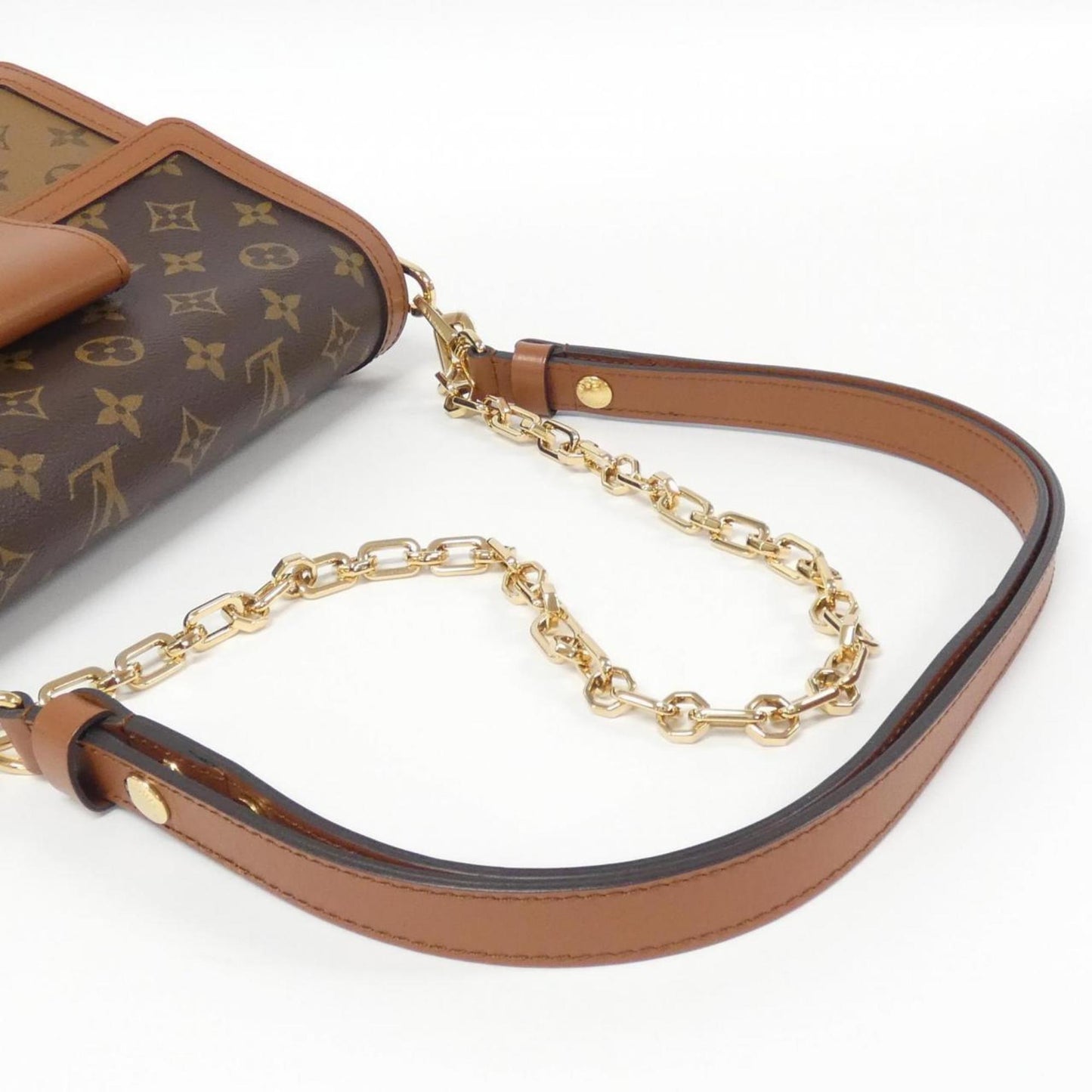 Louis Vuitton Coated Canvas Brown Shoulder Bags
