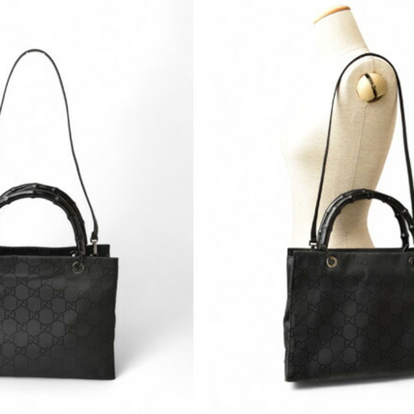 Gucci Nylon Black Handbags
