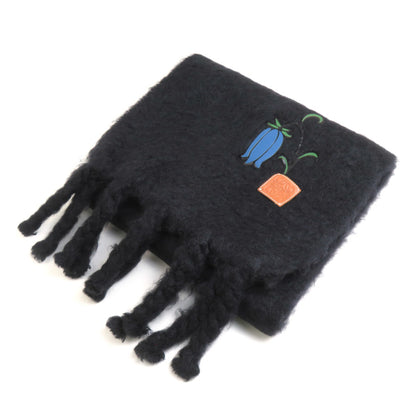 Loewe Wool Black Scarves