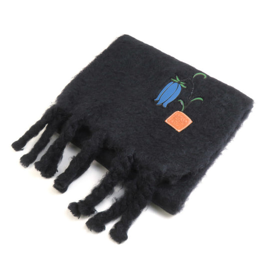 Loewe Wool Black Scarves