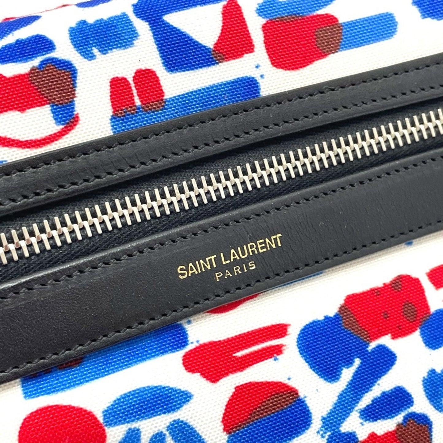 Saint Laurent Canvas Blue Backpacks