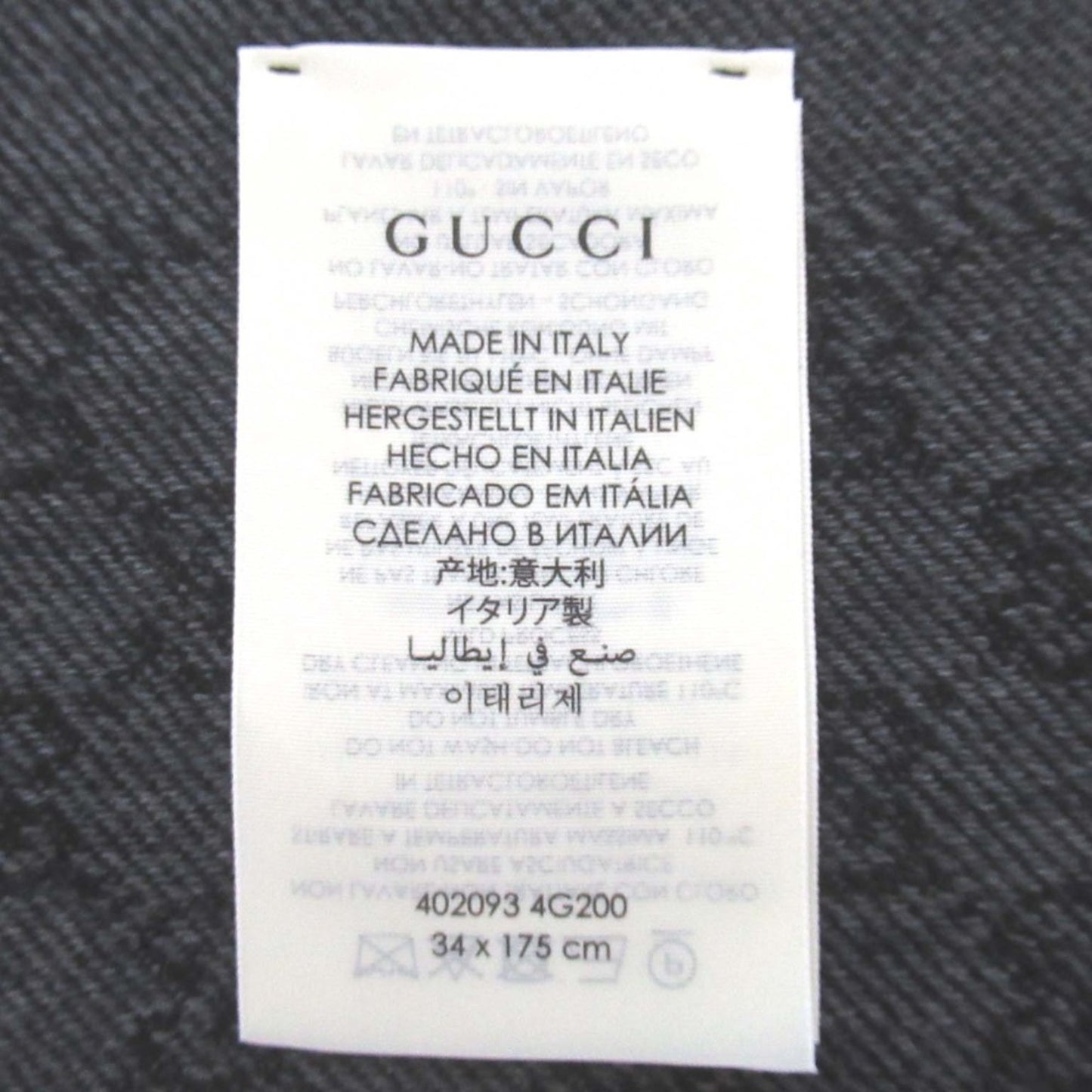 Gucci Wool Black Scarves