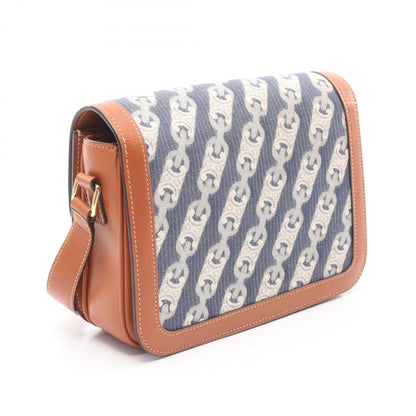 Celine Denim Brown Shoulder Bags