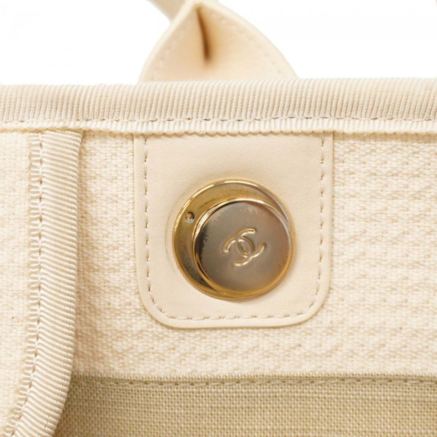 Chanel Canvas White Tote Bags