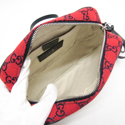 Gucci Woven Fabric Red Shoulder Bags