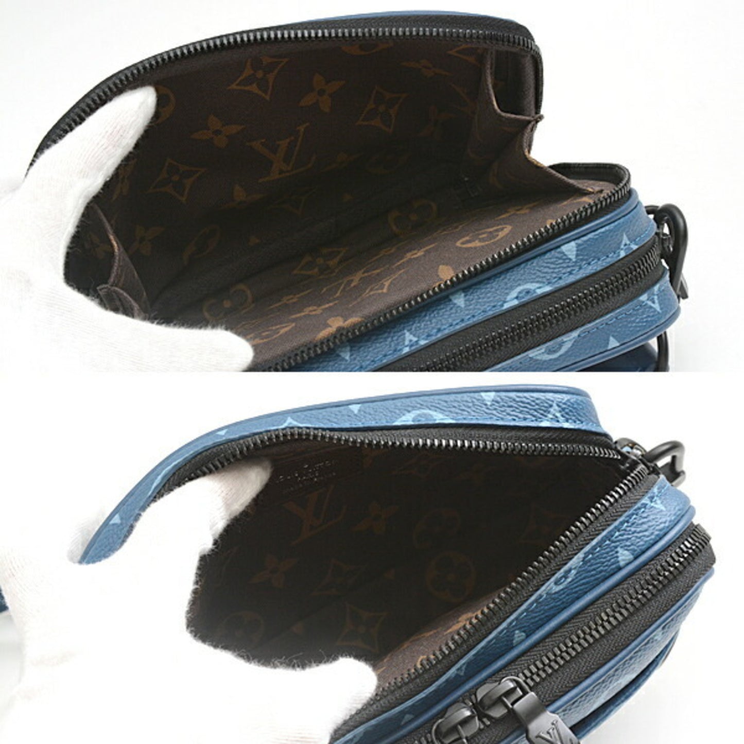 Louis Vuitton Monogram Canvas Blue Shoulder Bags