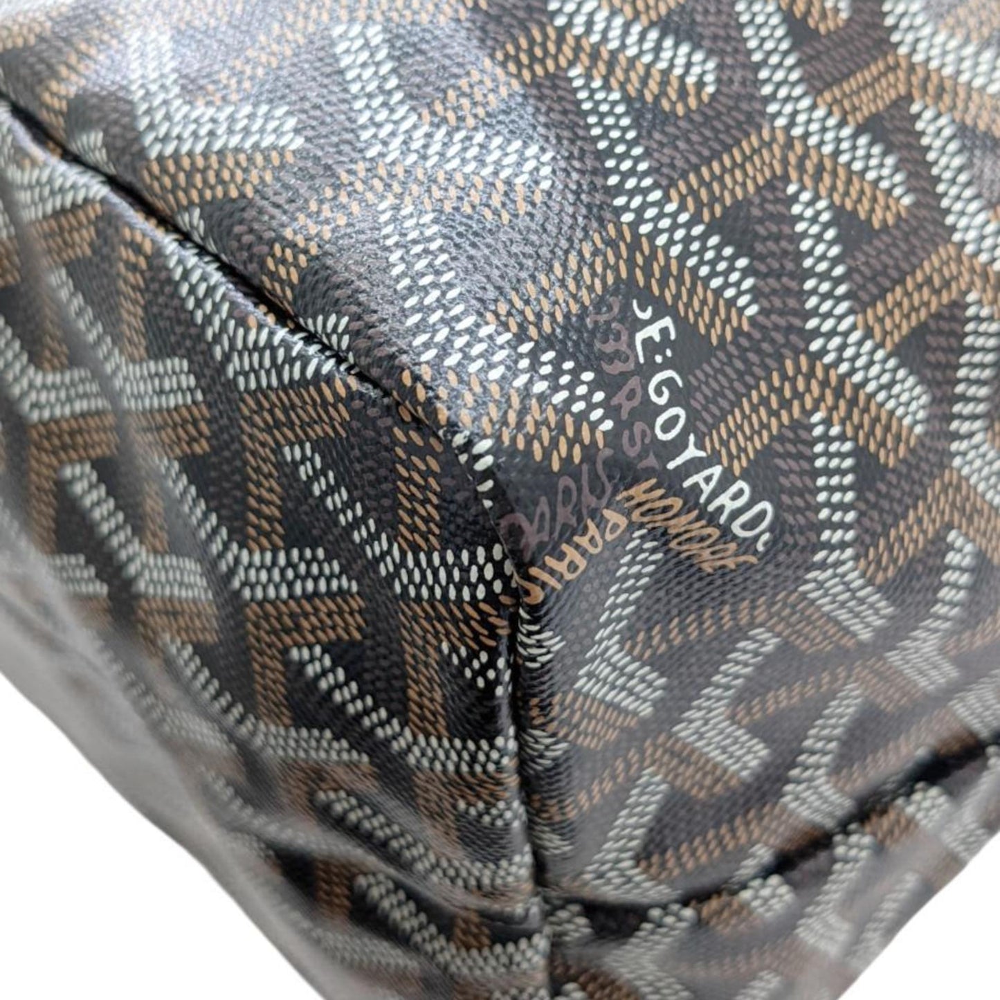 Goyard Coated Canvas Black Tote Bags