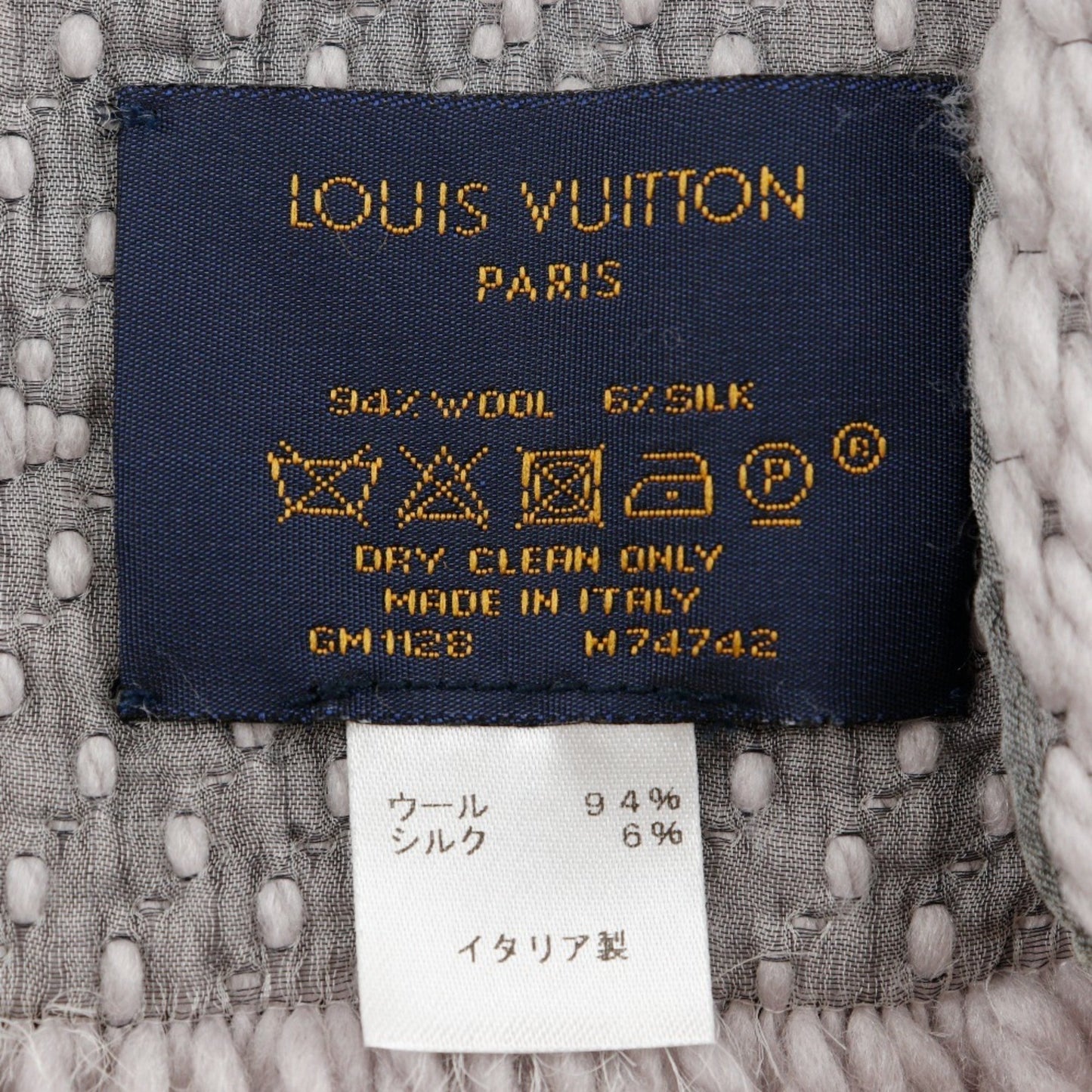 Louis Vuitton Wool Gray Scarves