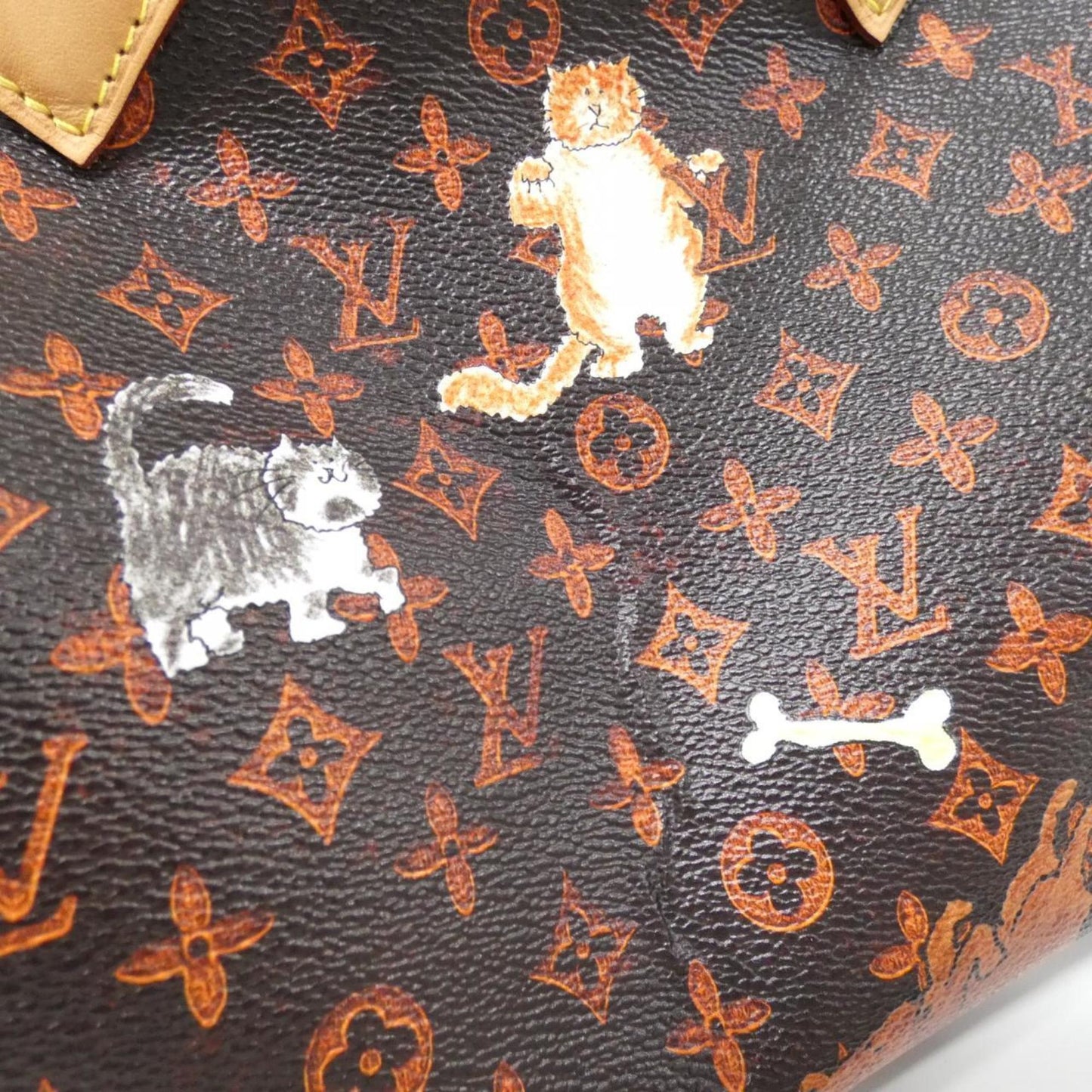 Louis Vuitton Coated Canvas Brown Travel Bags