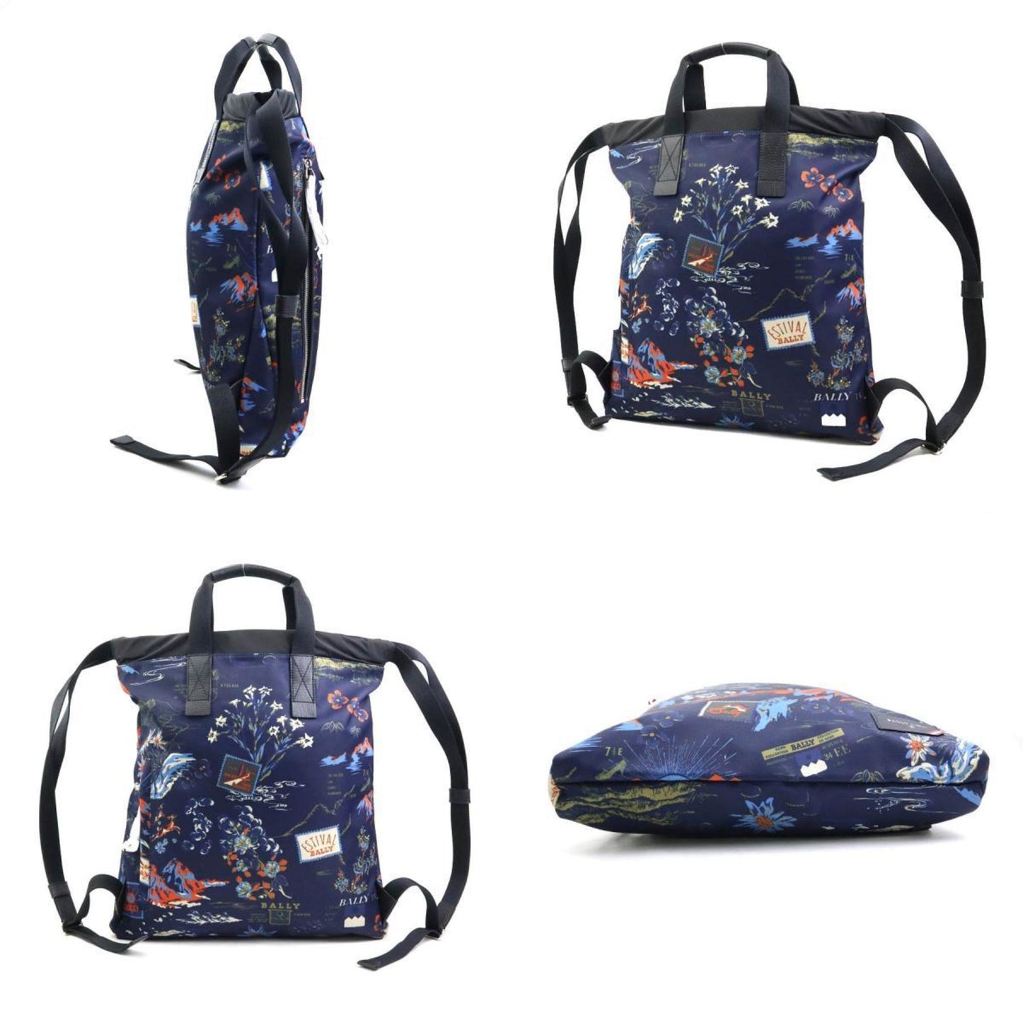 Bally Nylon Black Backpacks