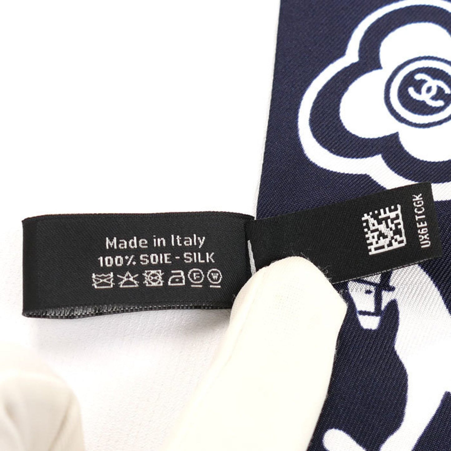 Chanel Silk Blue Scarves