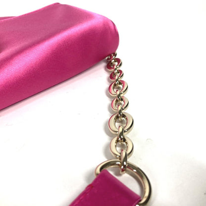 Bvlgari Satin Pink Clutch Bags