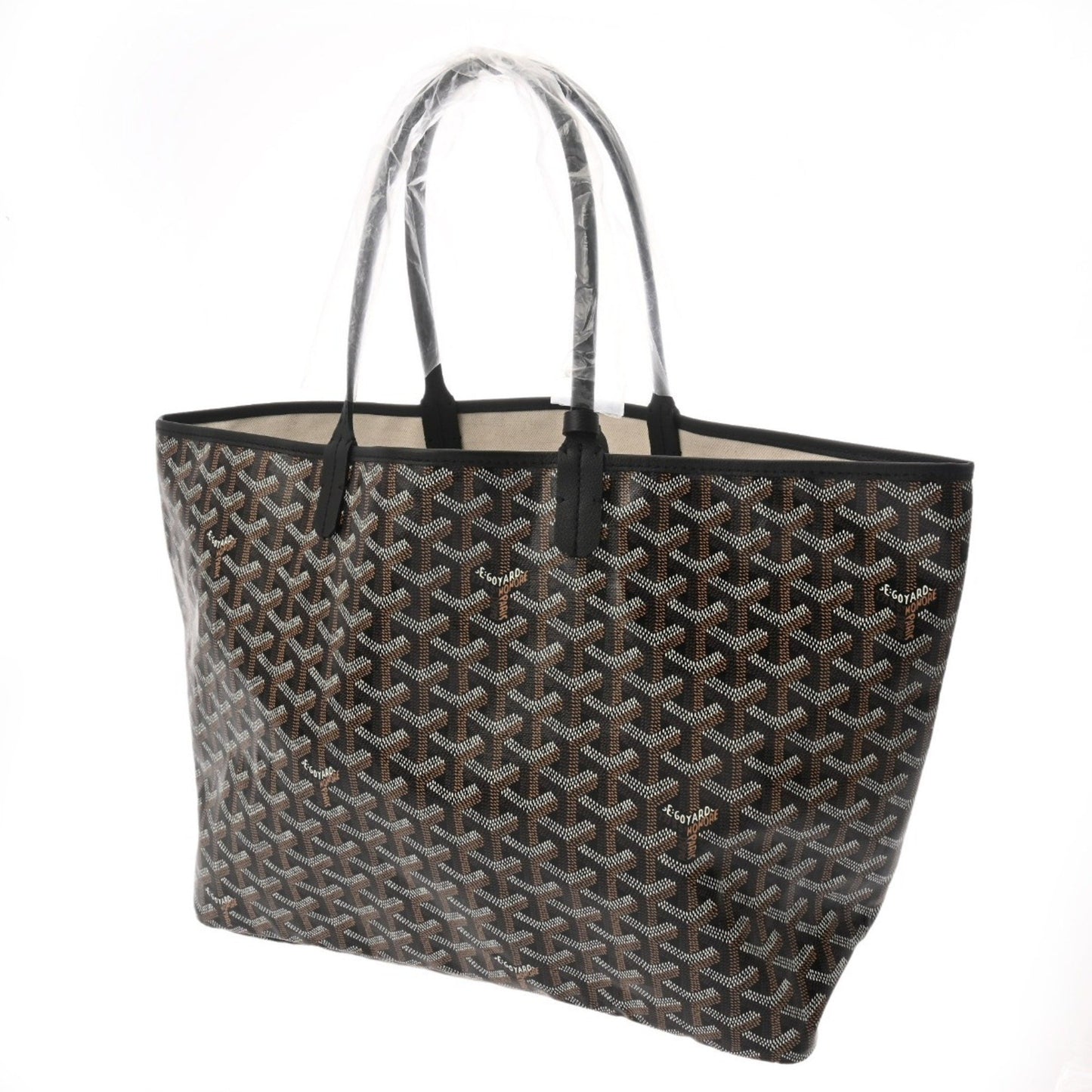Goyard Pvc Black Tote Bags