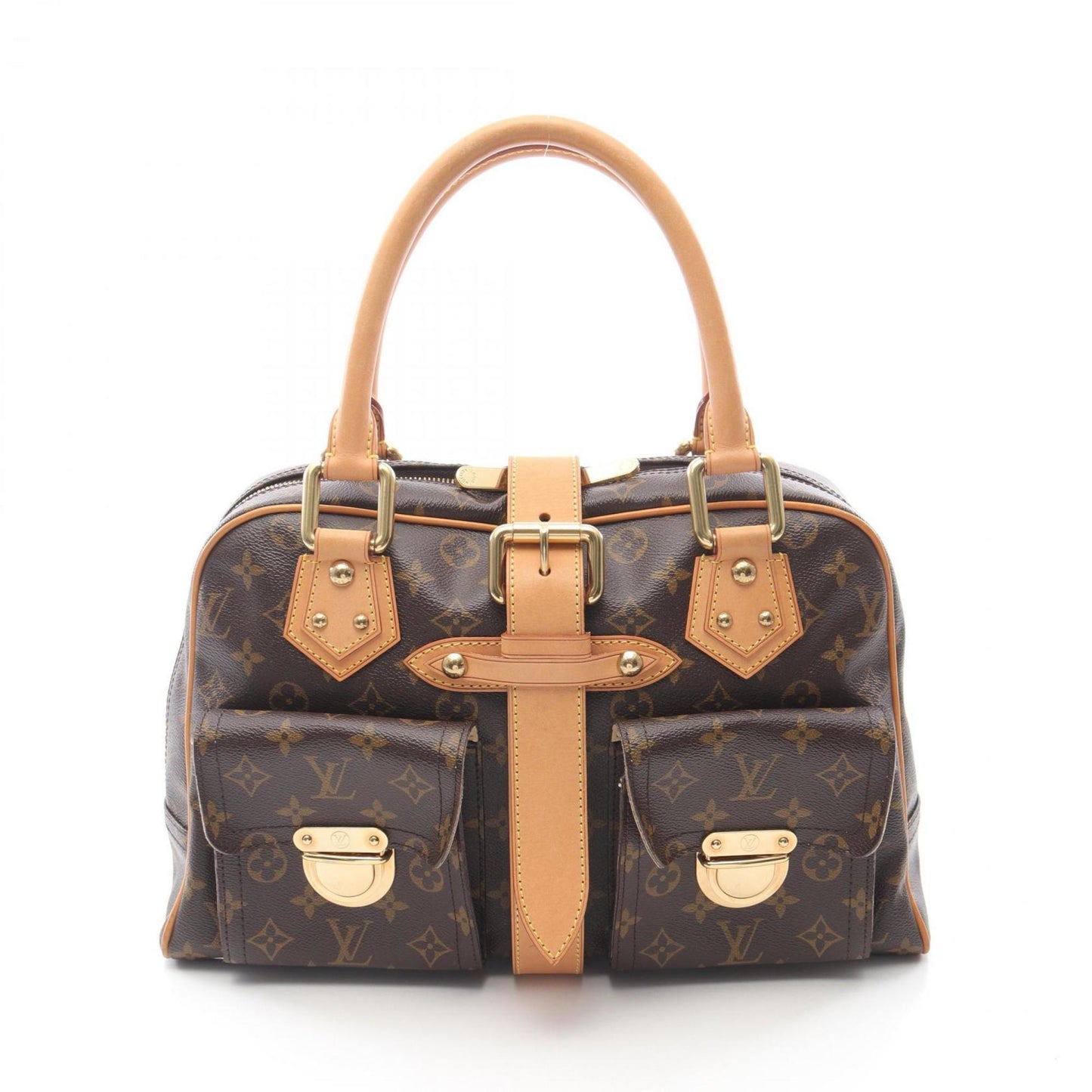Louis Vuitton Coated Canvas Brown Handbags