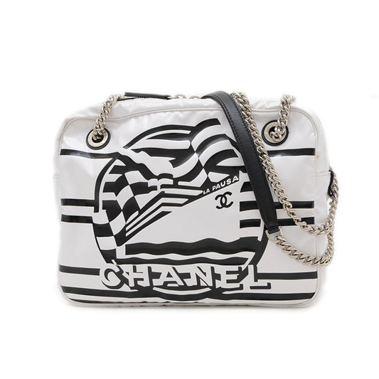 Chanel Pvc Black Shoulder Bags