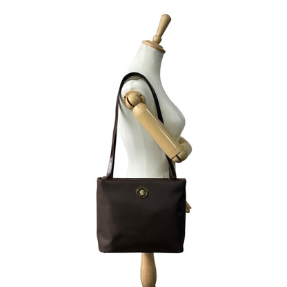 Versace Nylon Brown Shoulder Bags