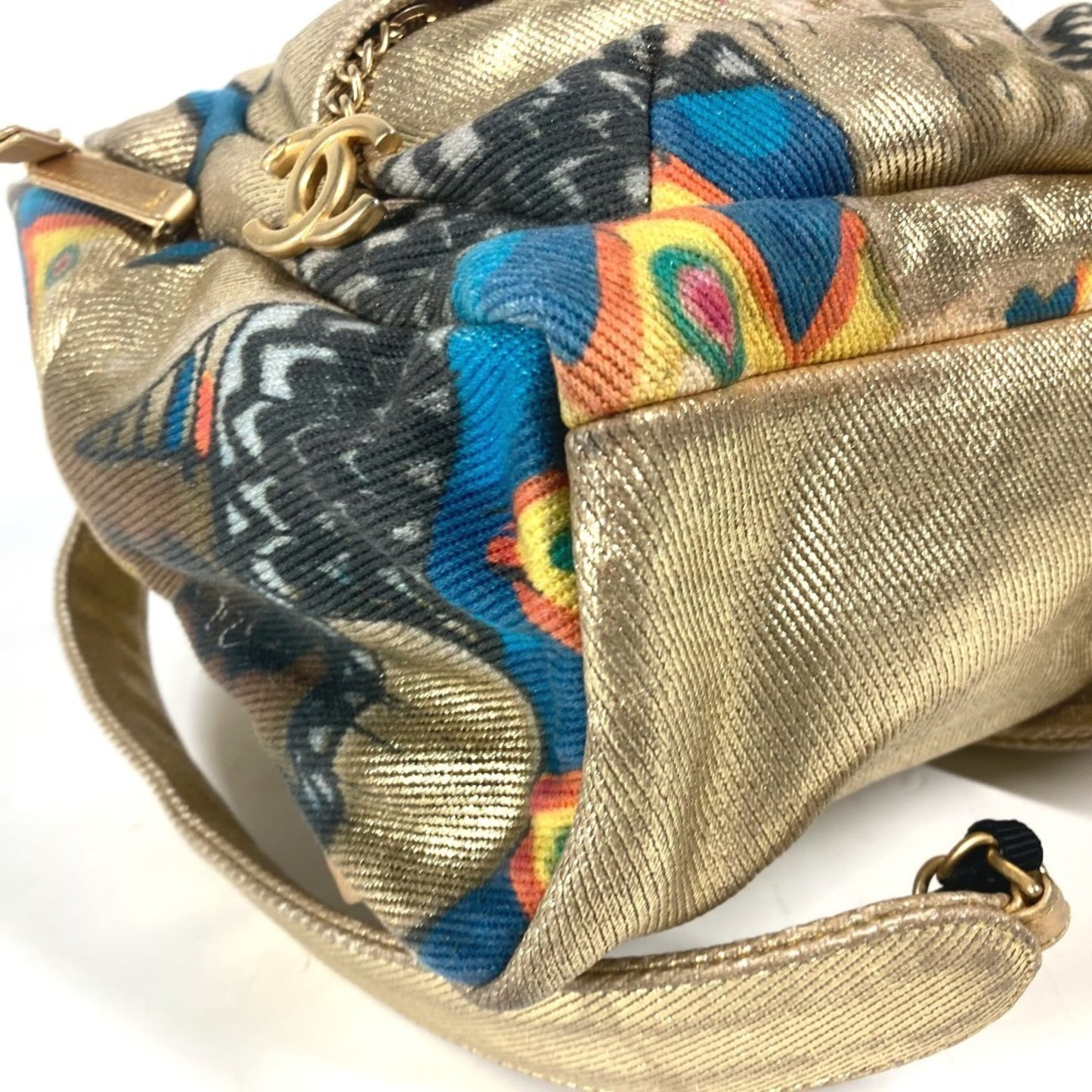 Chanel Canvas Gold Backpacks