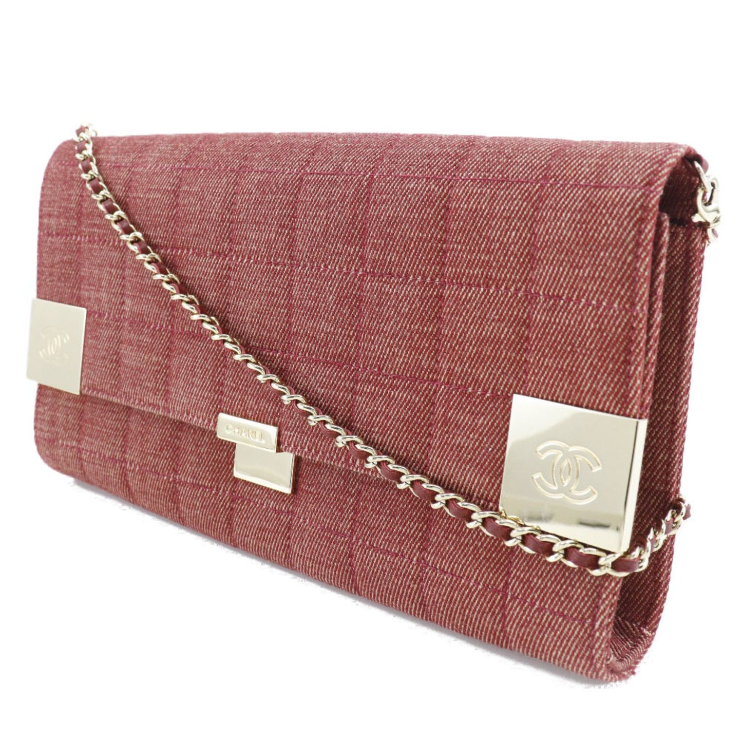 Chanel Canvas Red Shoulder Bags