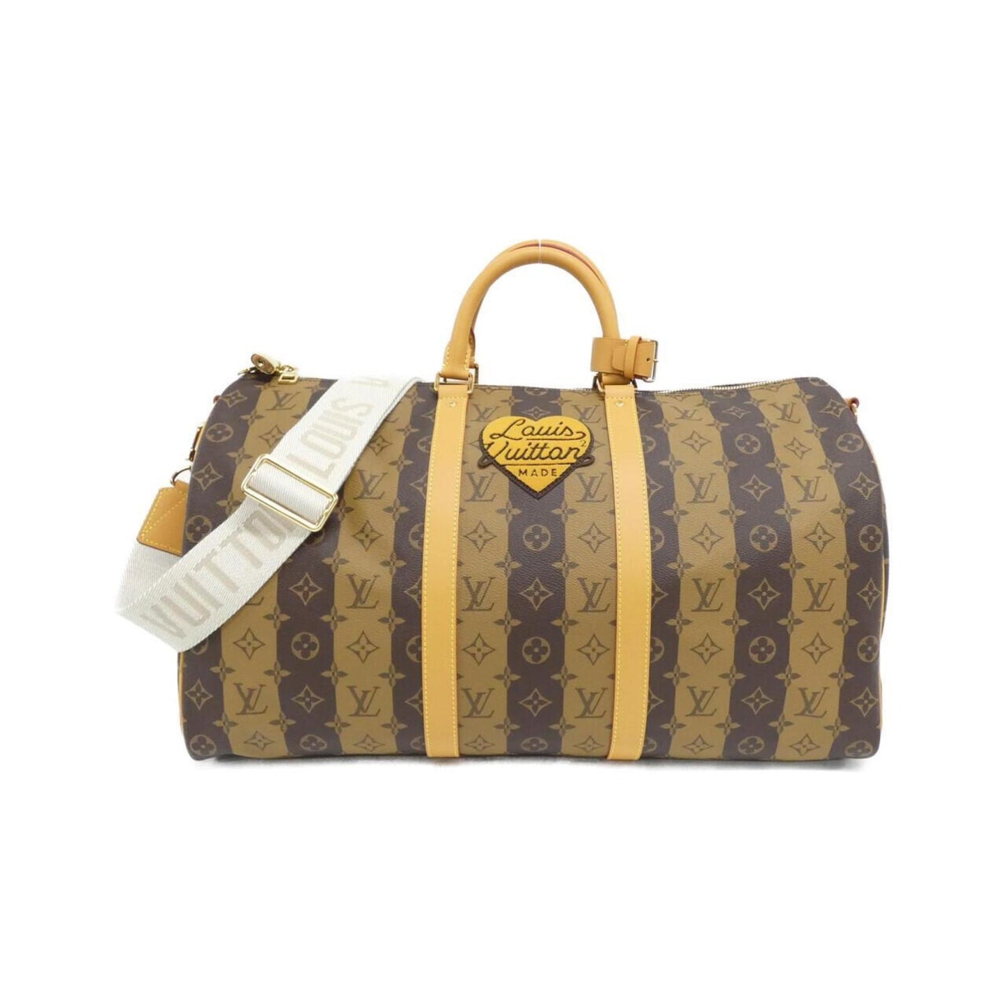 Louis Vuitton Coated Canvas Brown Travel Bags