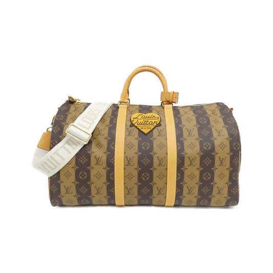 Louis Vuitton Coated Canvas Brown Travel Bags