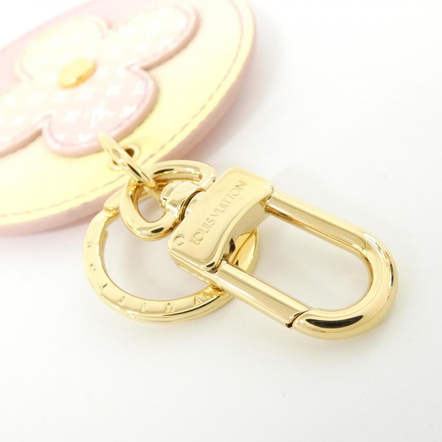 Louis Vuitton Patent Gold Key Rings